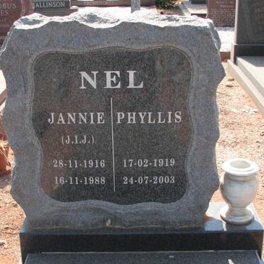 NEL J.I.J. 1916-1988 &amp; Phyllis 1919-2003