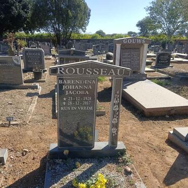 ROUSSEAU Barendina Johanna Jacoba 1928-2017