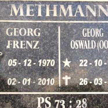 METHMANN Georg Oswald 1938-2010 :: METHMANN Georg Frenz 1970-2010