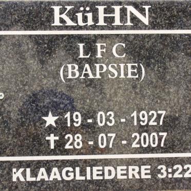 KUHN L.F.C. 1927-2007
