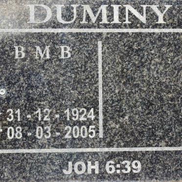 DUMINY B.M.B. 1924-2005