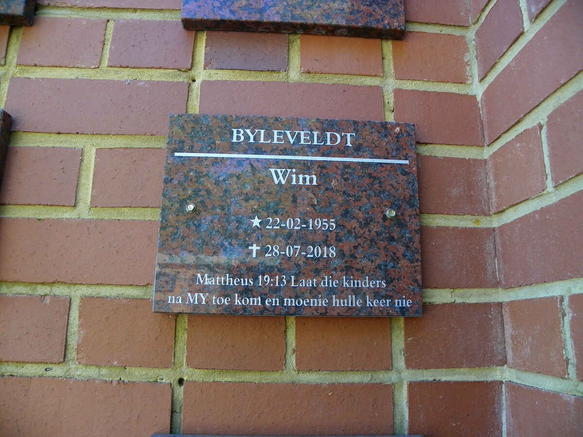 BYLEVELDT Wim 1955-2018