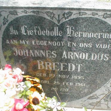 BREEDT Johannes Arnoldus 1895-1961