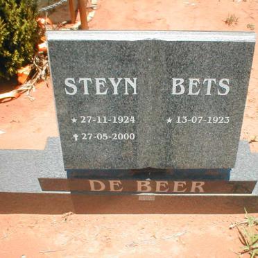 BEER Steyn, de 1924-2000 &amp; Bets 1923-