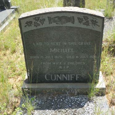 CUNNIFF Michael 1875-1955