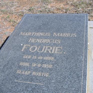 FOURIE Marthinus Marius Hendricus 1892-1956