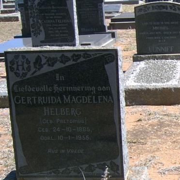 HELBERG Gertruida Magdelena nee PRETORIUS 1885-1955