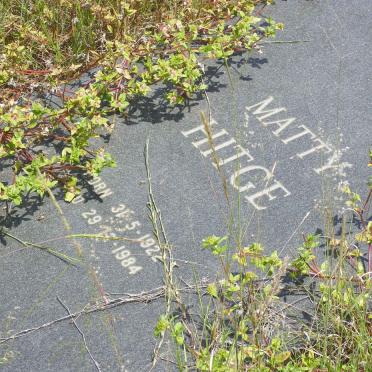 HITGE Matty 1922-1984