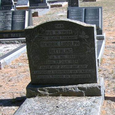 NEETHLING Hendrik Ludolph 1885-1954