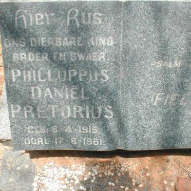 PRETORIUS Philluppus Daniel 1915-1961
