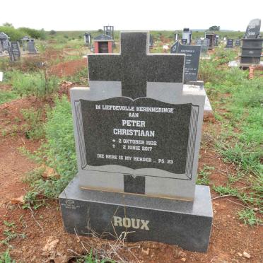 ROUX Peter Christiaan 1932-2017