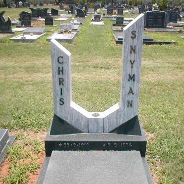 SNYMAN Chris 1919-1984
