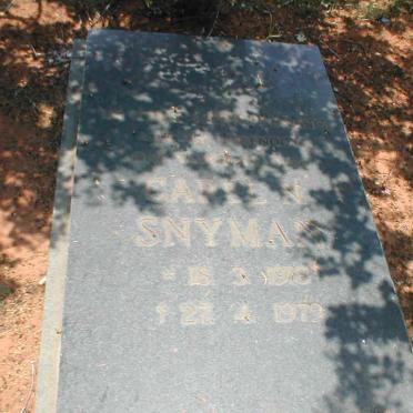 SNYMAN Carel N. 1918-1972