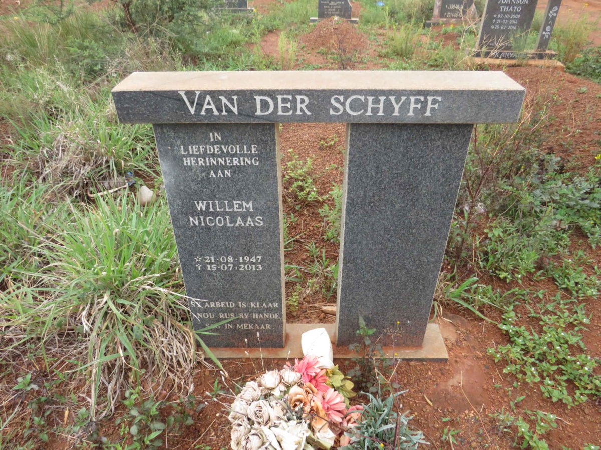 SCHYFF Willem Nicolaas, van der 1947-2013