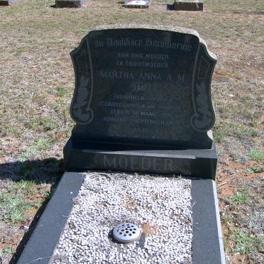 SMIT Martha Anna A.M. voorheen VAN DYK nee JANSEN VAN VUUREN 1891-1959