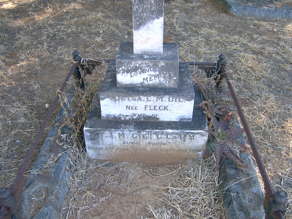 GIE Louisa E.M. nee FLECK 1844-1918