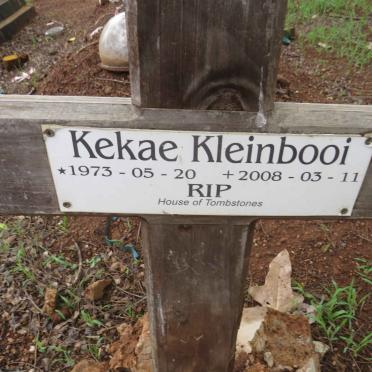 KLEINBOOI Kekae 1973-2008