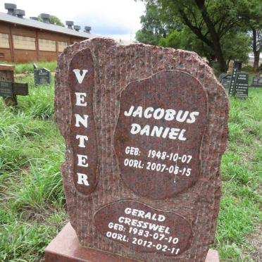 VENTER Jacobus Daniel 1948-2007
