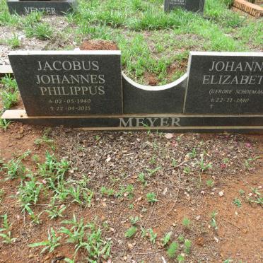MEYER Jacobus Johannes Philippus 1940-2015 & Johanna Elizabeth 1940-