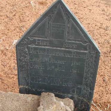 ROOYEN Petrus Johannes, van 1898-1901