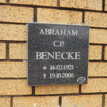 BENECKE Abraham C.P. 1921-2006