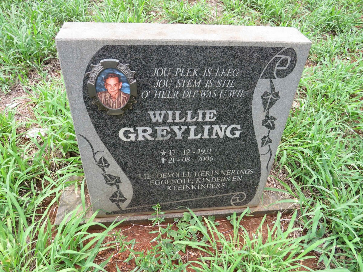 GREYLING Willie 1931-2006