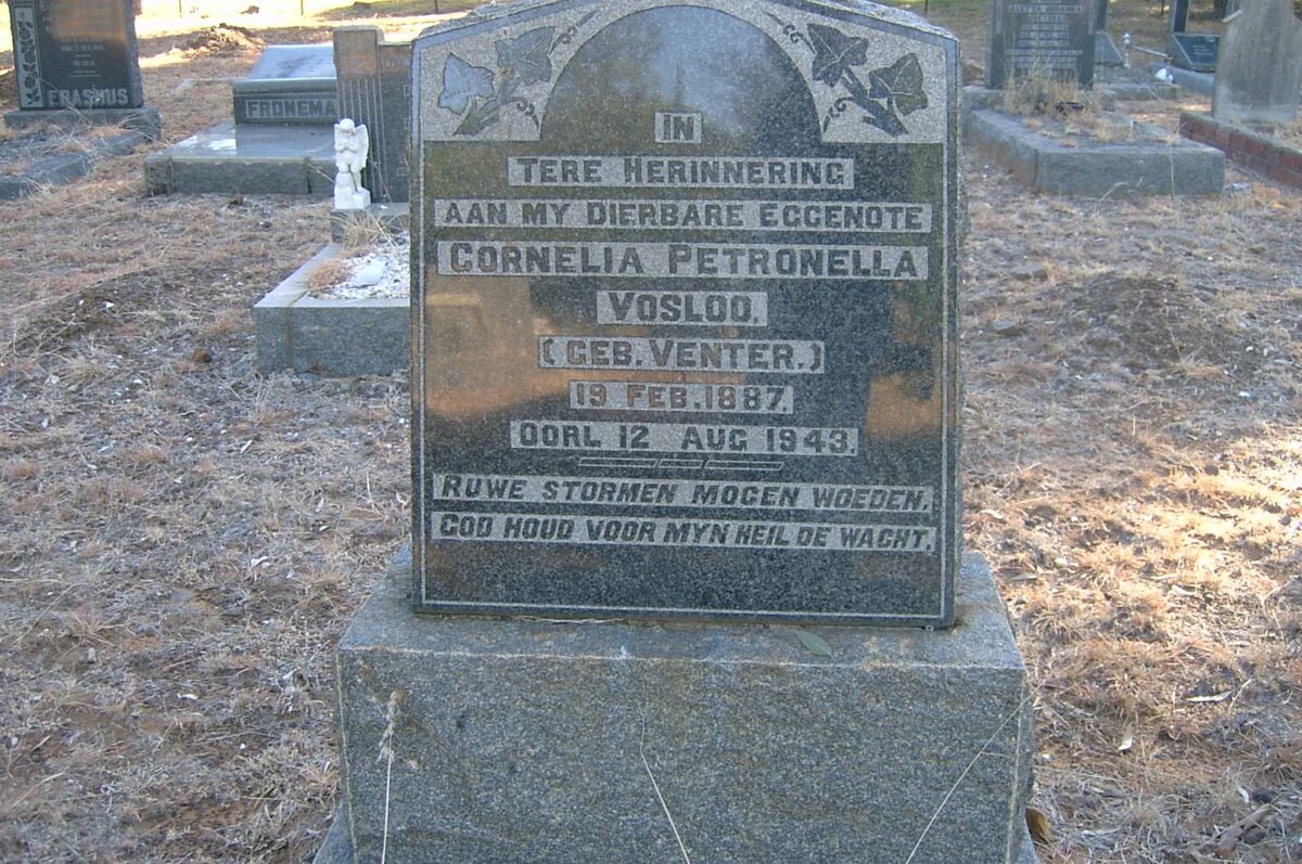 VOSLOO Cornelia Petronella nee VENTER 1887-1943