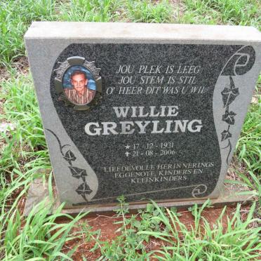 GREYLING Willie 1931-2006