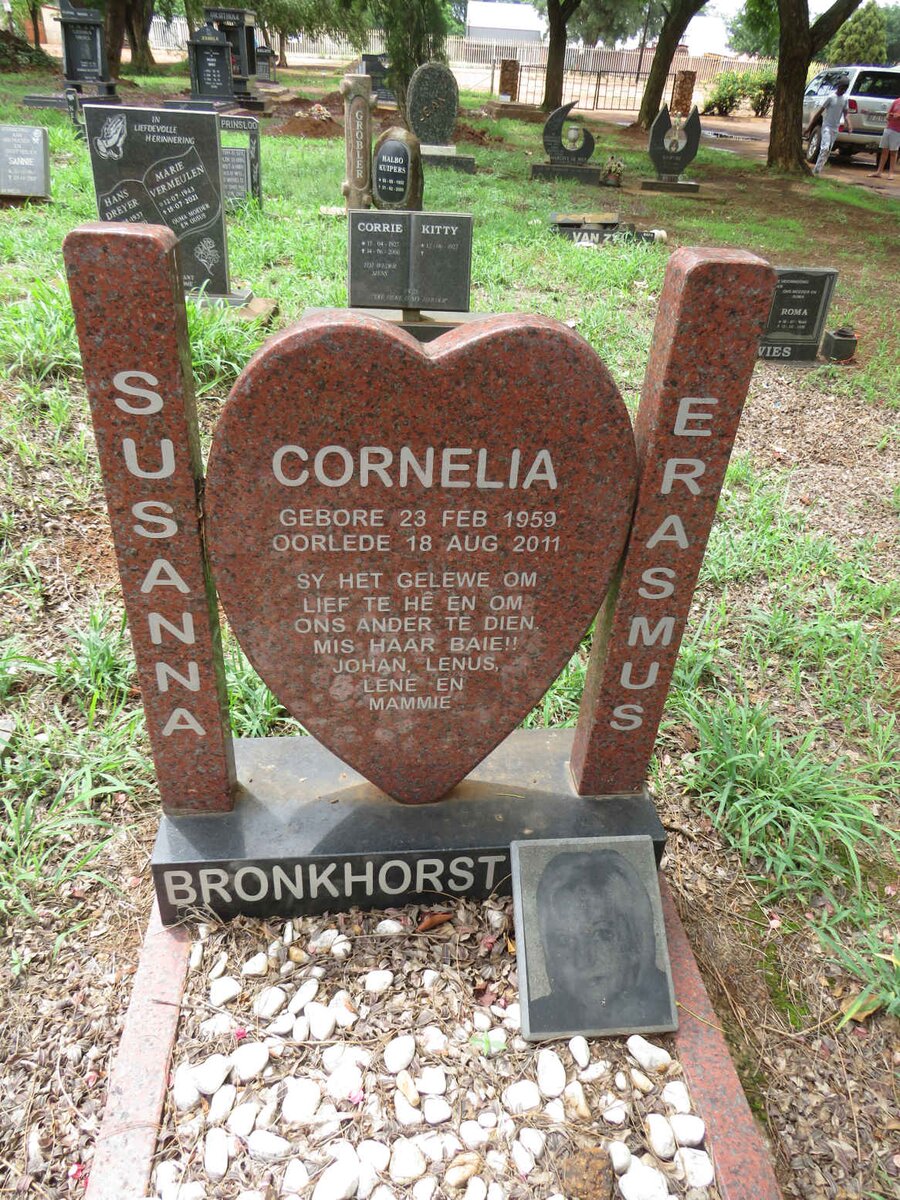 BRONKHORST Susanna Cornelia Erasmus 1959-2011