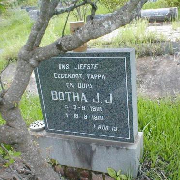 BOTHA J.J. 1918-1981