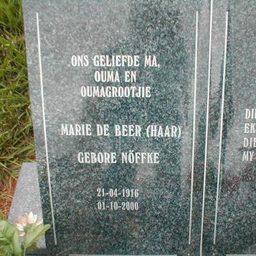BEER Maria, de nee NÖFFKE 1916-2000