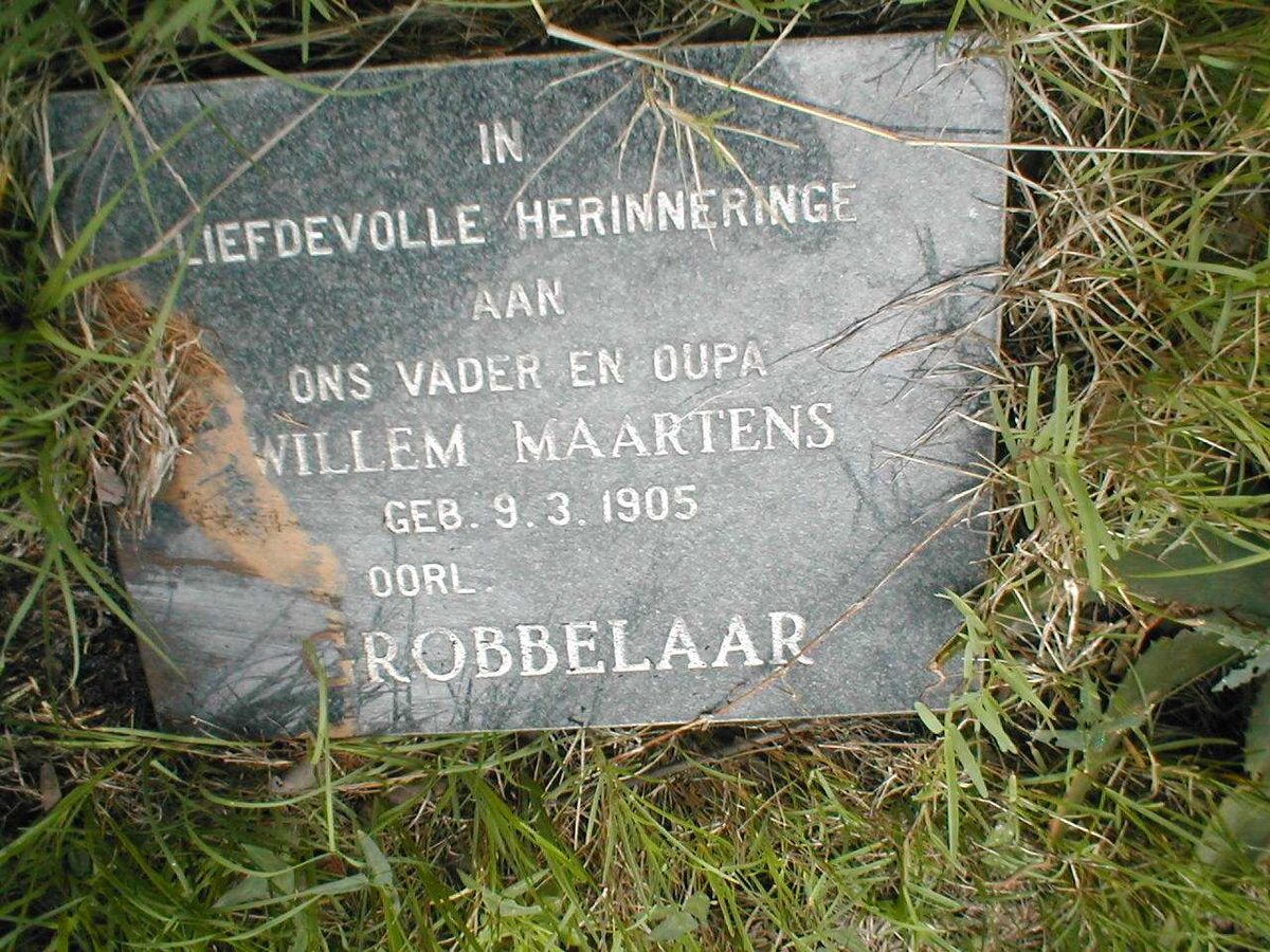 GROBBELAAR Willem Maartens 1905-