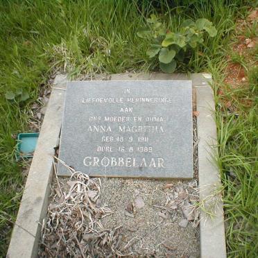 GROBBELAAR Anna Magrieta 1911-1989