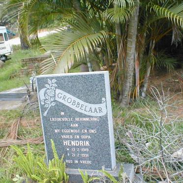 GROBBELAAR Hendrik 1919-1991