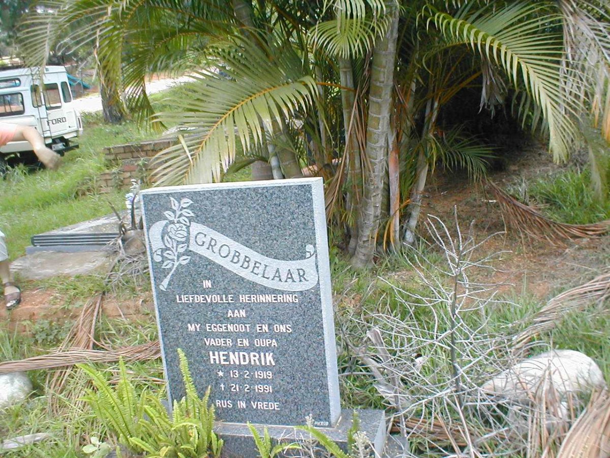 GROBBELAAR Hendrik 1919-1991