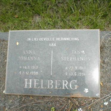 HELBERG Anna Johanna 1913-1998 &amp; Jan Stephanus 1913-1991