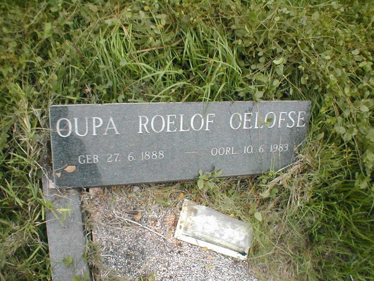 OELOFSE Roelof 1888-1983