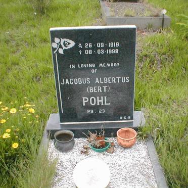 POHL Jacobus Albertus 1919-1998