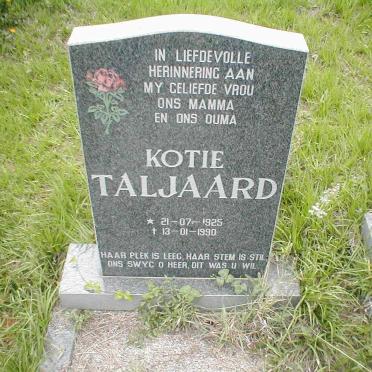 TALJAARD Kotie 1925-1990
