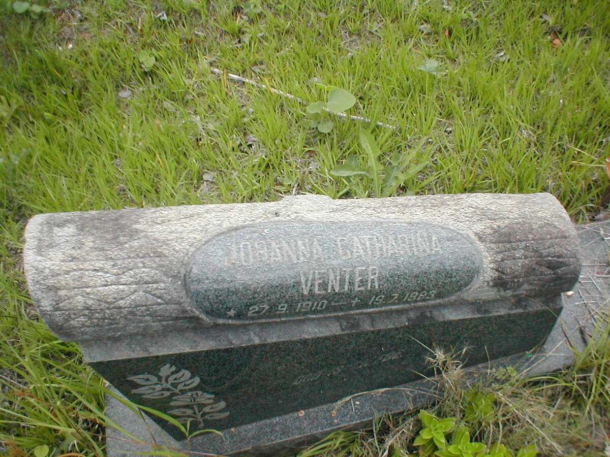 VENTER Johanna Catharina 1910-1985