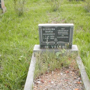 VILLIERS Georgina Maria, de nee ASHBURNER 1904-1985