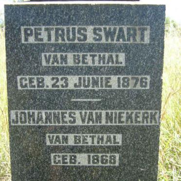 SWART Petrus 1876-1901 :: VAN NIEKERK Johannes 1868-1901