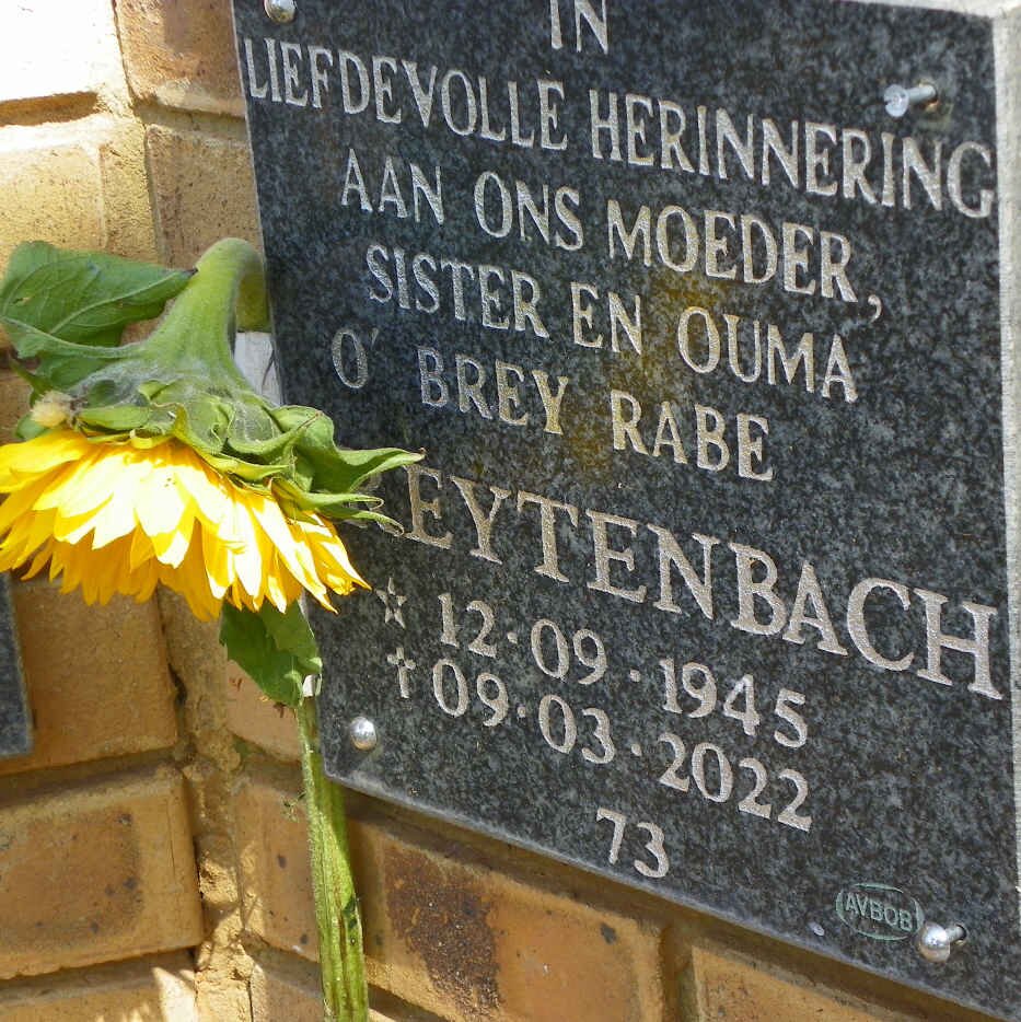 BREYTENBACH O'Brey Rabe 1945-2022