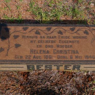 BESTER Helena Christina 1881-1946