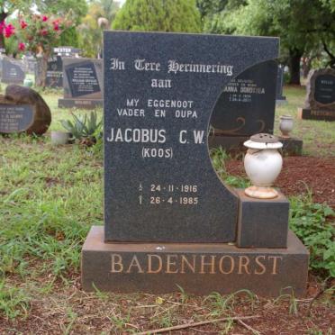 BADENHORST Jacobus C.W. 1916-1985