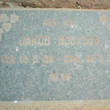 BOOYSEN Jakob 1881-1961