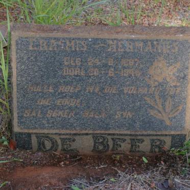 BEER Erasmus Hermanus, de 1867-1945