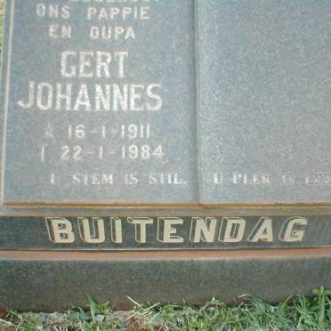 BUITENDAG Gert Johannes 1911-1984