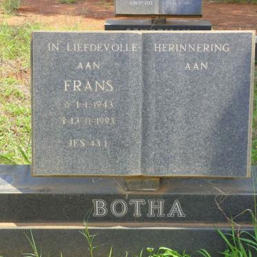 BOTHA Frans 1943-1993