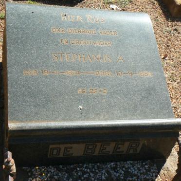 BEER Stephanus A., de 1874-1954